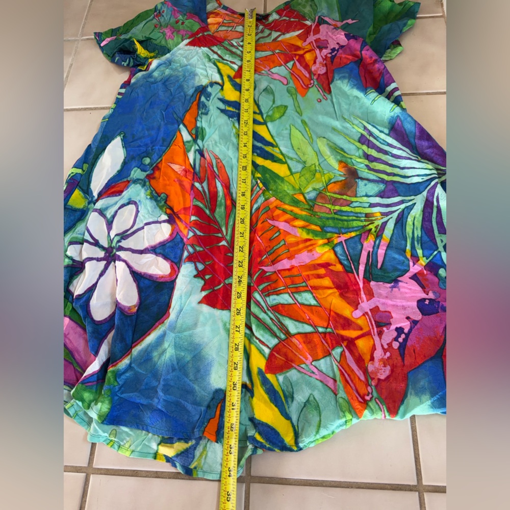 Jams World Hawai’i Hattie Volare Hawaiian 60 Year Dress Large Colorful Eccentric - Picture 8 of 8